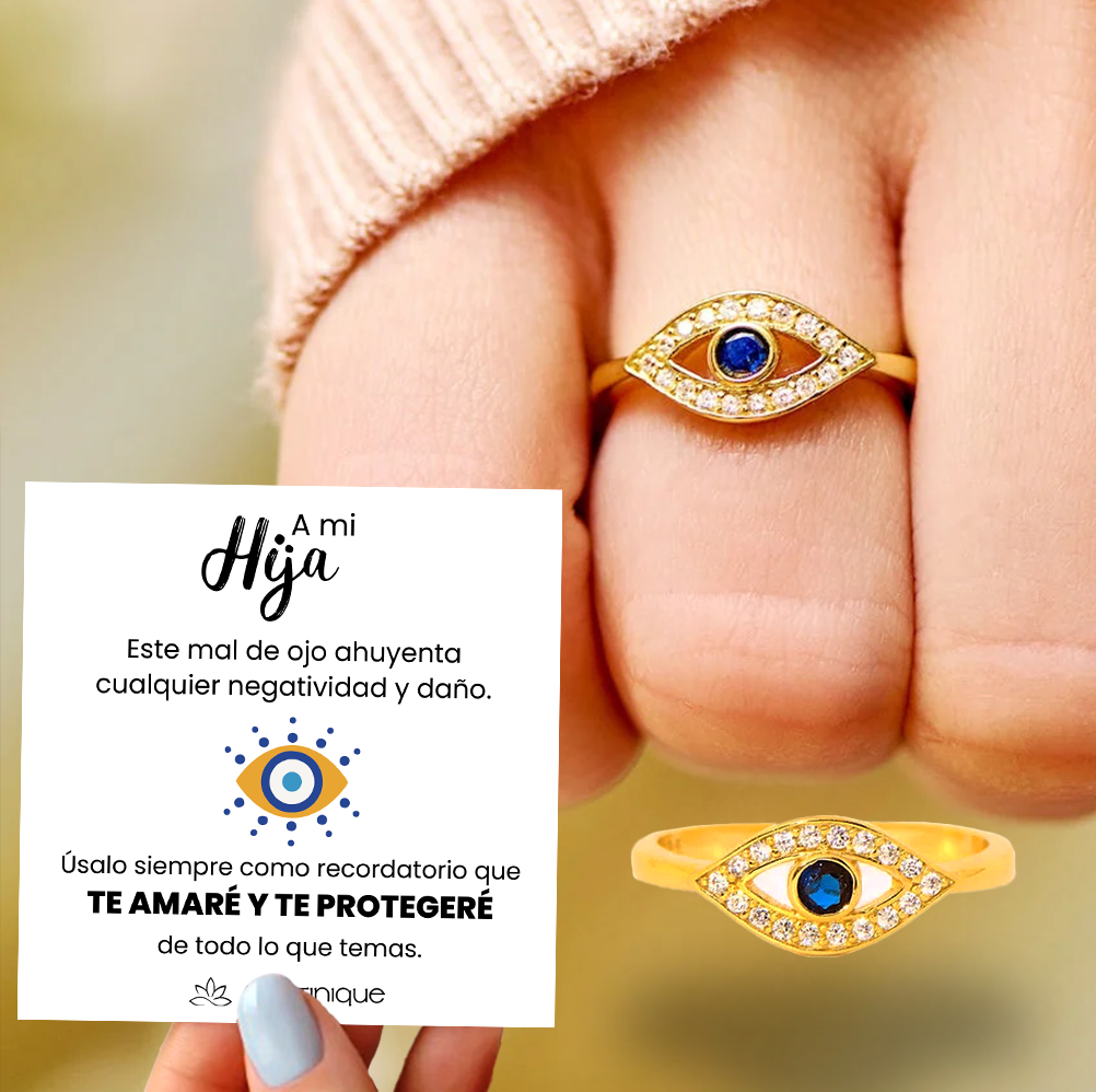 ANILLO "PROTECTOR" de OJO TURCO (2X1) + TARJETA DE REGALO