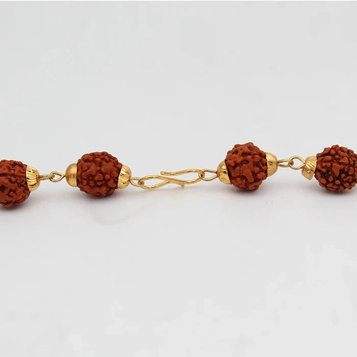 Collar Espiritual de Rudraksha con OM Trishul de Shiva: Atrae Suerte, Prosperidad y Protección