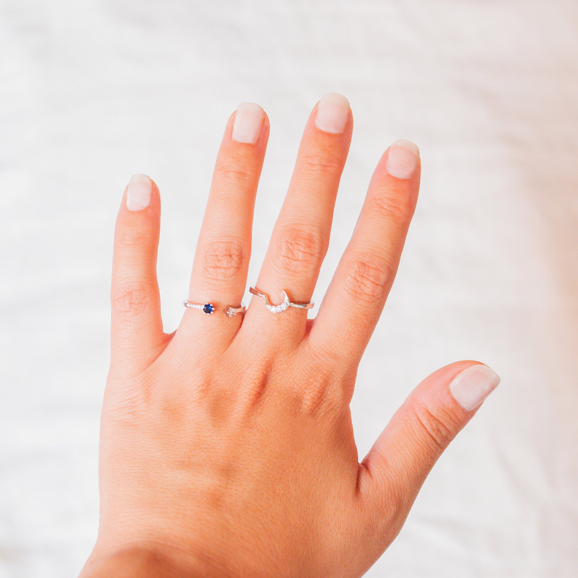 Anillos "Luna y Estrella" + TARJETA de REGALO