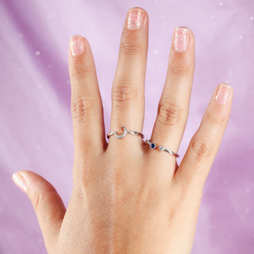 Anillos "Luna y Estrella" + TARJETA de REGALO